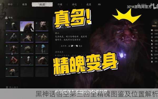 黑神话悟空第三回全精魄图鉴及位置解析