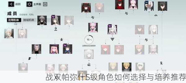 战双帕弥什S级角色如何选择与培养推荐