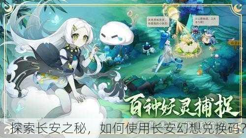 探索长安之秘，如何使用长安幻想兑换码？