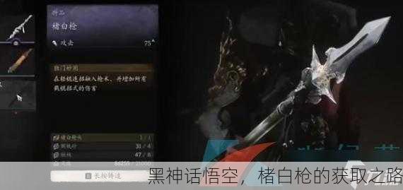 黑神话悟空，楮白枪的获取之路