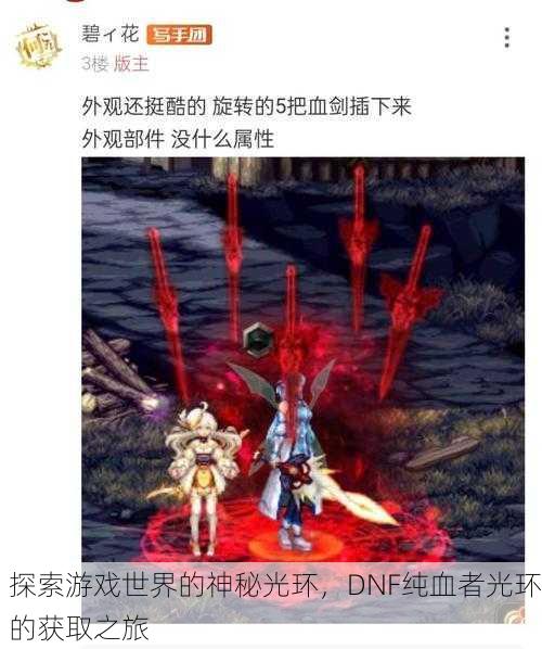 探索游戏世界的神秘光环，DNF纯血者光环的获取之旅