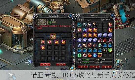 诺亚传说，BOSS攻略与新手成长秘籍