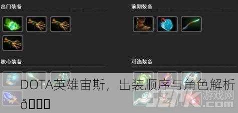 DOTA英雄宙斯，出装顺序与角色解析 📜