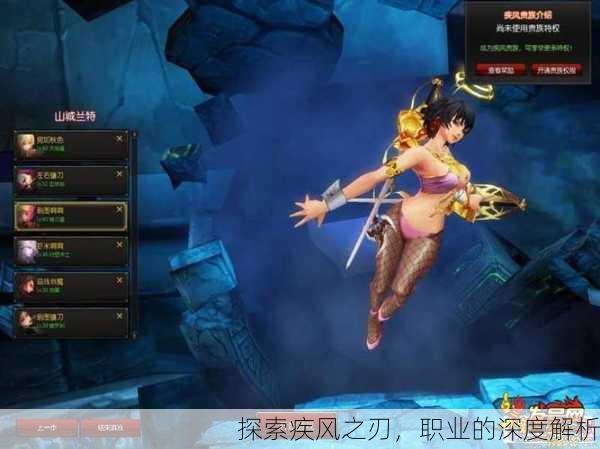 探索疾风之刃，职业的深度解析
