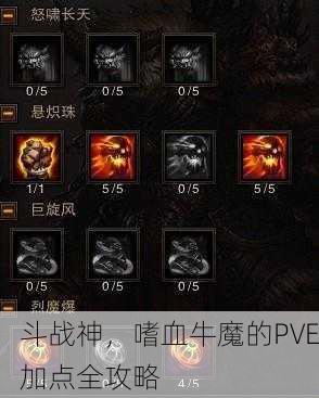 斗战神，嗜血牛魔的PVE加点全攻略