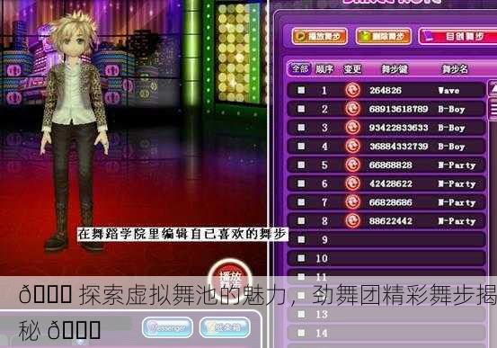 🎉 探索虚拟舞池的魅力，劲舞团精彩舞步揭秘 💃