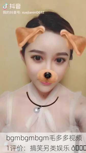 bgmbgmbgm毛多多视频1评价：搞笑另类娱乐 😆