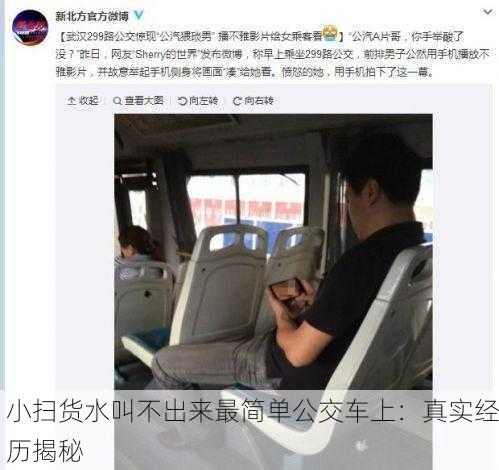 小扫货水叫不出来最简单公交车上：真实经历揭秘