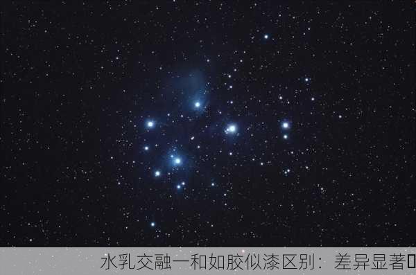 水乳交融一和如胶似漆区别：差异显著✨