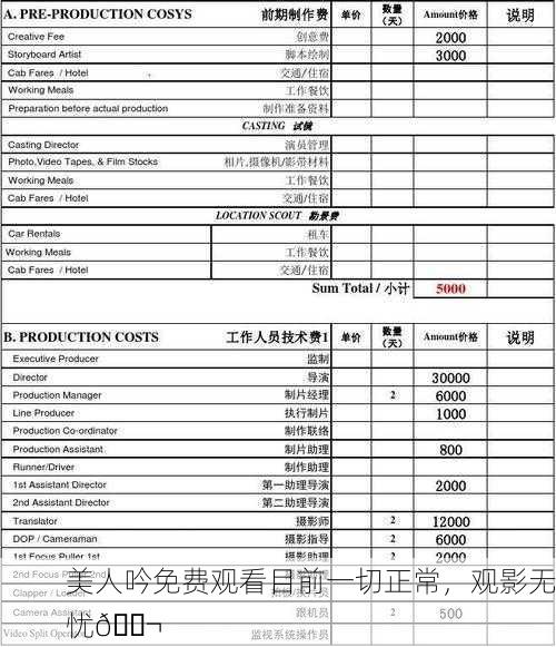 美人吟免费观看目前一切正常，观影无忧🎬