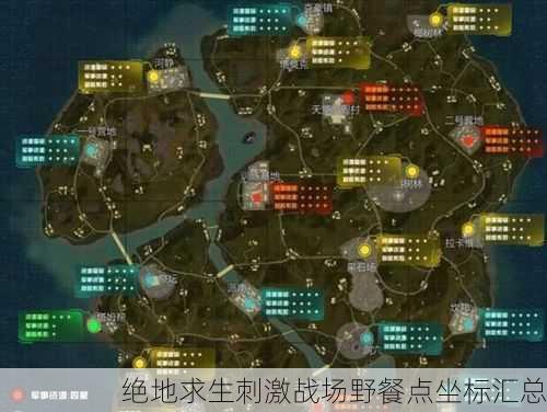 绝地求生刺激战场野餐点坐标汇总