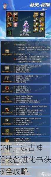 DNF，远古神器装备进化书获取全攻略