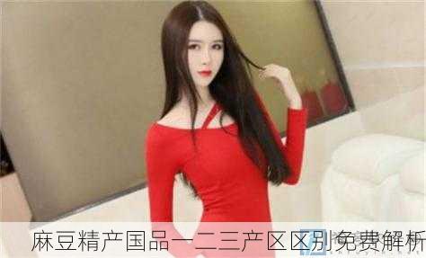 麻豆精产国品一二三产区区别免费解析