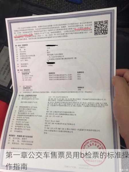 第一章公交车售票员用b检票的标准操作指南