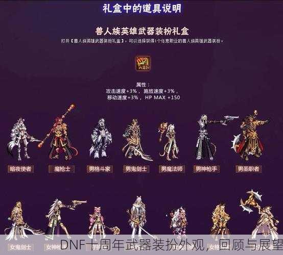 DNF十周年武器装扮外观，回顾与展望