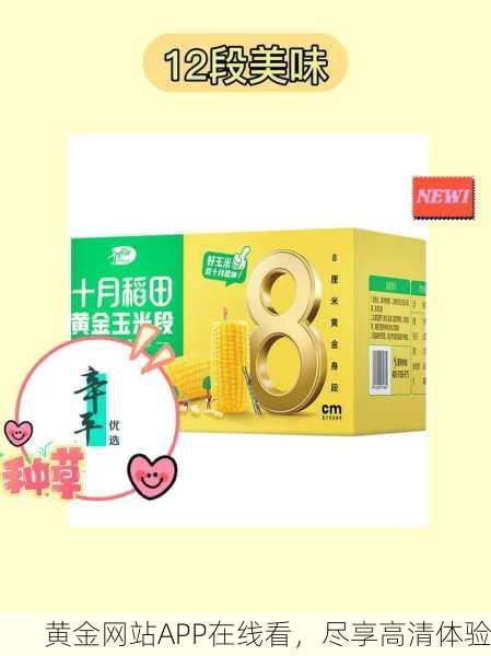 黄金网站APP在线看，尽享高清体验