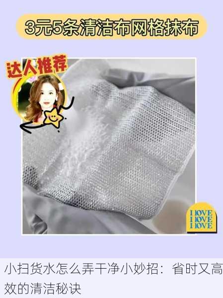 小扫货水怎么弄干净小妙招：省时又高效的清洁秘诀