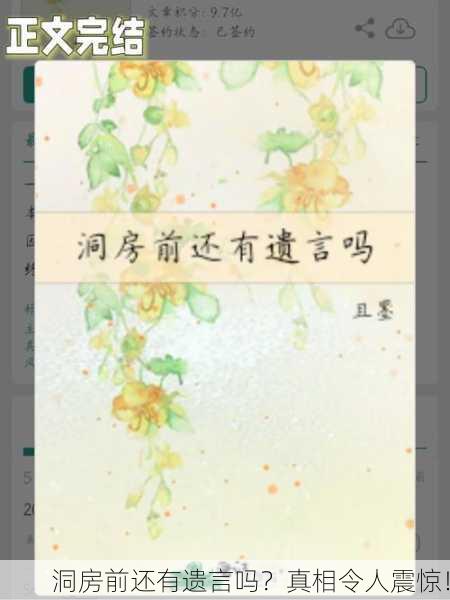 洞房前还有遗言吗？真相令人震惊！