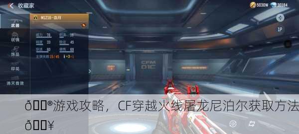 🎮游戏攻略，CF穿越火线屠龙尼泊尔获取方法🔥