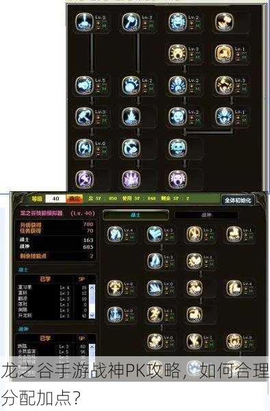 龙之谷手游战神PK攻略，如何合理分配加点？