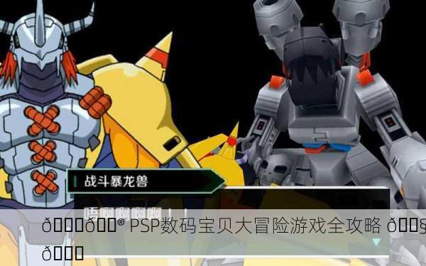 📚🎮 PSP数码宝贝大冒险游戏全攻略 🔧📕