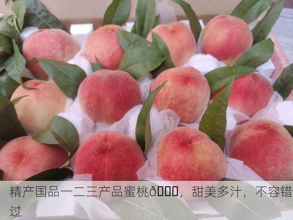 精产国品一二三产品蜜桃🍑，甜美多汁，不容错过