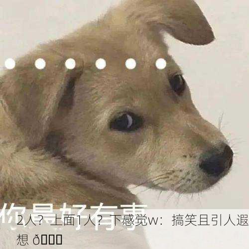 2人？上面1人？下感觉w：搞笑且引人遐想 😂