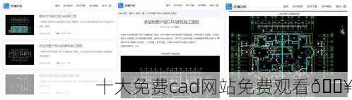 十大免费cad网站免费观看🔥