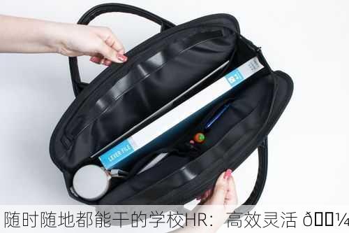 随时随地都能干的学校HR：高效灵活 💼
