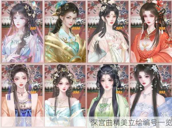 深宫曲精美立绘编号一览