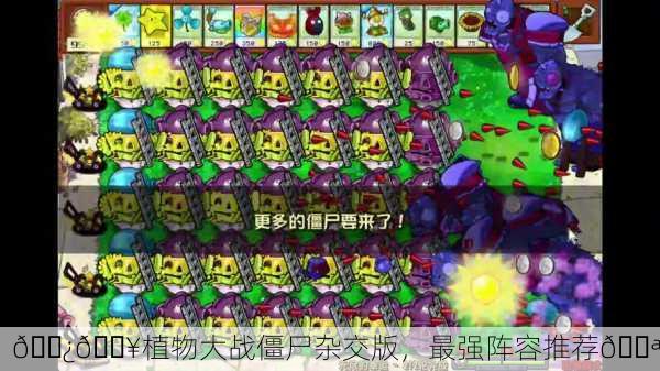 🌿💥植物大战僵尸杂交版，最强阵容推荐💪