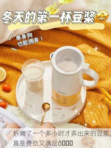 折腾了一个多小时才弄出来的豆浆，真是费劲又满足😅