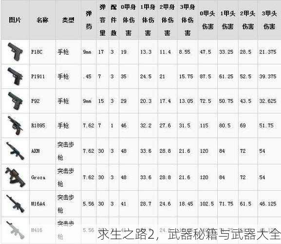 求生之路2，武器秘籍与武器大全
