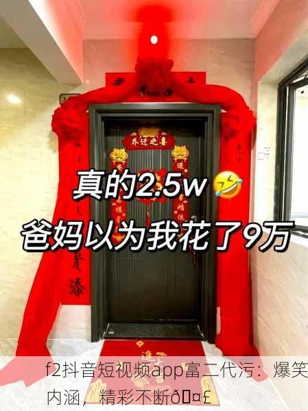 f2抖音短视频app富二代污：爆笑内涵，精彩不断🤣