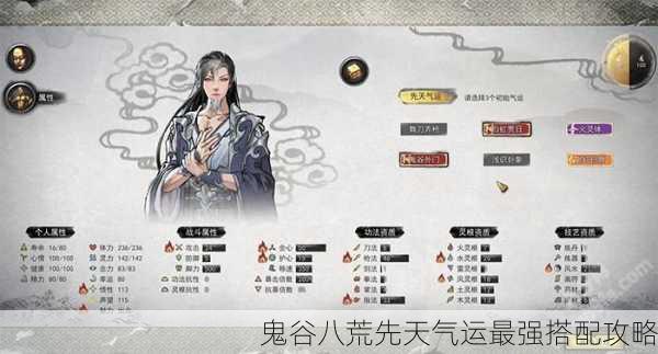 鬼谷八荒先天气运最强搭配攻略