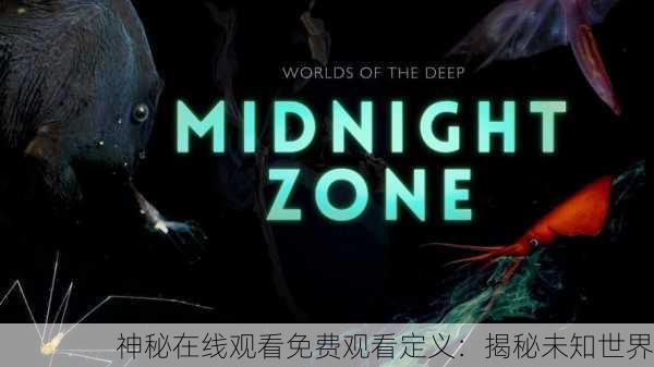 神秘在线观看免费观看定义：揭秘未知世界