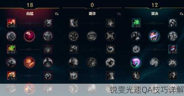 锐雯光速QA技巧详解