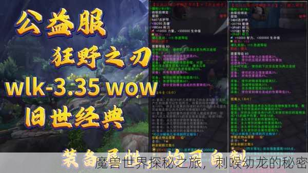 魔兽世界探秘之旅，刺喉幼龙的秘密