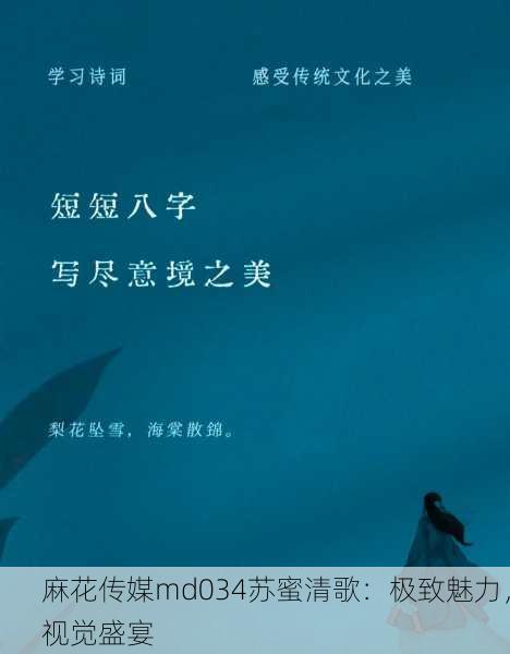 麻花传媒md034苏蜜清歌：极致魅力，视觉盛宴