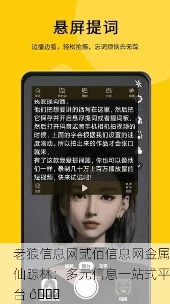 老狼信息网贰佰信息网金属仙踪林：多元信息一站式平台 🌟