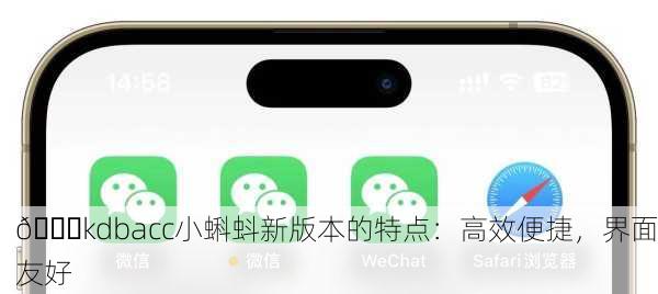 🚀kdbacc小蝌蚪新版本的特点：高效便捷，界面友好
