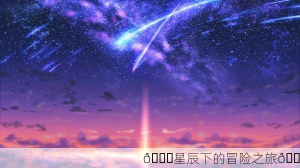 🌌星辰下的冒险之旅🌠
