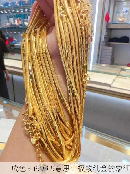 成色au999.9意思：极致纯金的象征