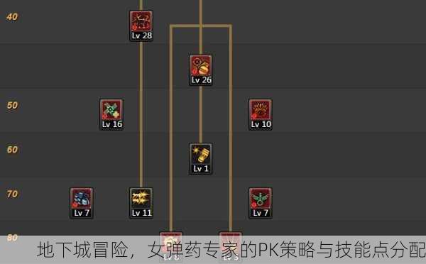 地下城冒险，女弹药专家的PK策略与技能点分配