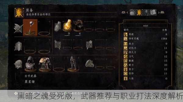黑暗之魂受死版，武器推荐与职业打法深度解析