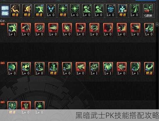 黑暗武士PK技能搭配攻略