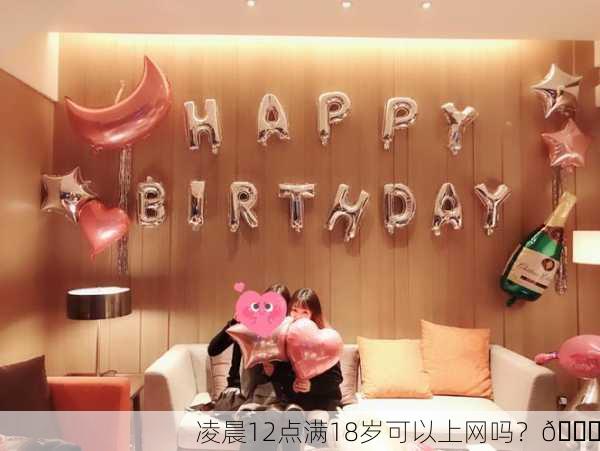 凌晨12点满18岁可以上网吗？🎉