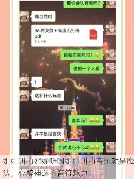 姐姐叫的好好听啊姐姐叫的音乐就是魔法，心醉神迷的音符魅力