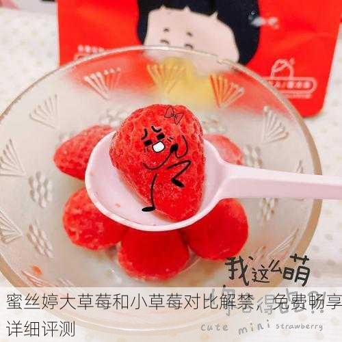 蜜丝婷大草莓和小草莓对比解禁，免费畅享详细评测