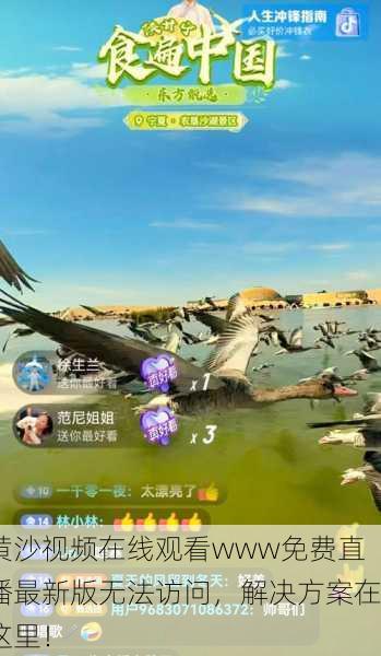 黄沙视频在线观看www免费直播最新版无法访问，解决方案在这里！